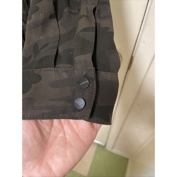 Sanctuary Revolve Camo Soft City Romper Long Sleeve Casual Green Womens M Rayon - Picture 5 of 7